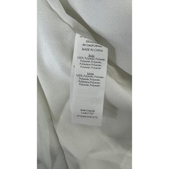 JustFab Flutter Sleeve Midi Dress Marshmallow Romance Floral Womens XXL New - Picture 12 of 14